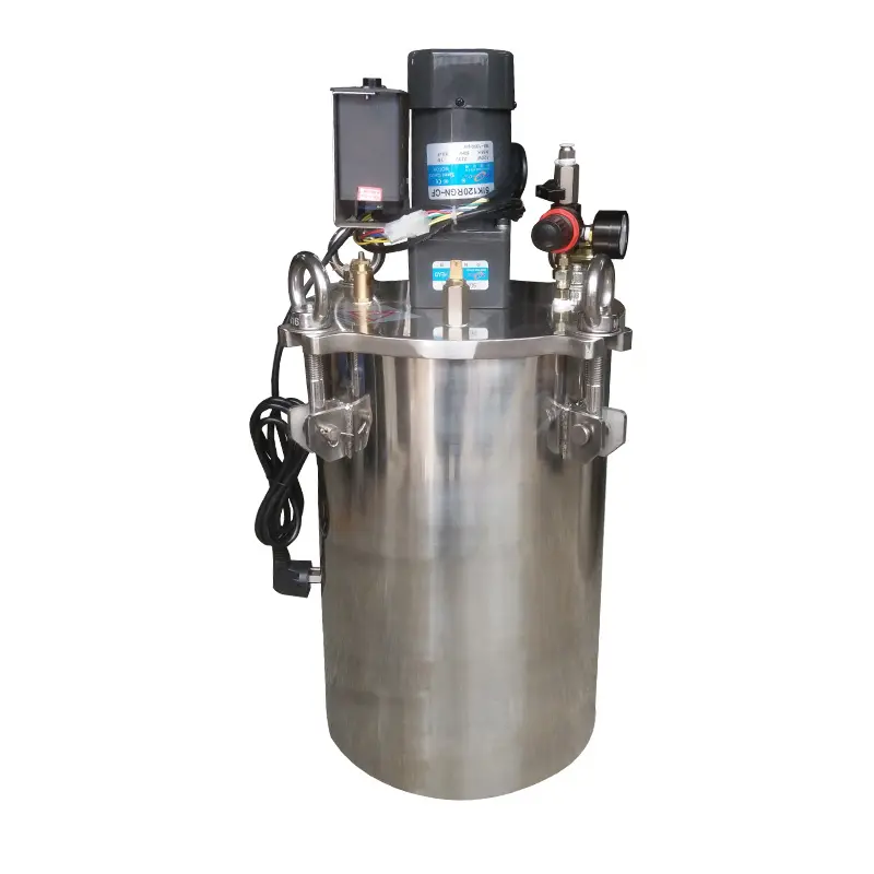 60L Pressure Tanks with Electric Mixer Barrel stainless steel pressure tank with stir glue pressure container
