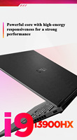 Nuovo Laptop da Gaming Intel Omen 9 con RTX4060, I9-13900HX, Display 240Hz 2.5k, Tastiera Inglese, Windows 10, SSD, GDDR5, Retroilluminazione RGB