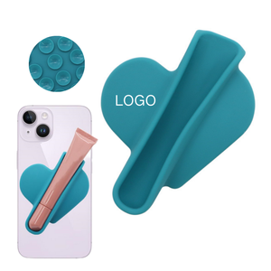 Silicone Suction Cup Lip Gloss Holder Phone Case for Most Phone Lipstick Lip Balm Holder Phone Case Valentine's Gift to Lover - Product Image 1