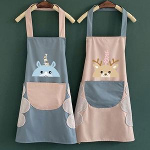 Tablier de cuisine imprimé mignon pour femme, imperméable, résistant à l'huile et essuyable, pour la maison et la restauration - Product Image 3