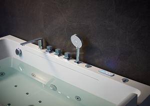 Vente en gros baignoire de massage moderne en acrylique pour <span class=keywords><strong>une</strong></span> personne baignoire à remous à jets tablier de <span class=keywords><strong>spa</strong></span> de massage à l'air installation pour salle de bain - Product Image 5