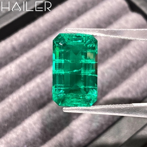 מעבדה googzhou ספק חם מכירת חרוזים רופפים אבן חרוזי אבן חרוזים קולומביה אמרלד מעבדה ברקת - Product Image 4