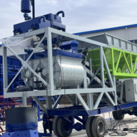 Centrale à béton mobile mini 35m3/h, prête à l'emploi, conteneurisée et portable pour projets de construction
