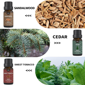 Set de 6 Aceites Esenciales Amaderados Naturales para Caballero, 10ml cada, con fragancias de Tabaco Dulce, Cedro, Colonia, Sándalo, Ron y Cuero, para Difusor, Fragancia Masculina - Product Image 5