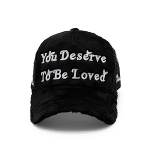 Casquette de camionneur en velours personnalisée avec logo, fausse fourrure du fabricant, broderie - Product Image 2