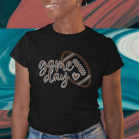 Transferts thermiques en strass pour T-shirts, design Sport Day, best-sellers