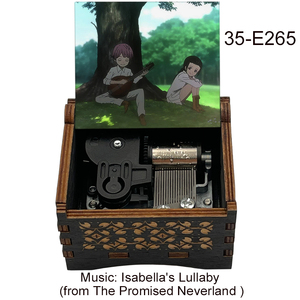 Tiny Hand Crank <span class=keywords><strong>Isabella</strong></span>'s Lullaby Music Box-The Promised Neverland Music Box Regalo para Navidad <span class=keywords><strong>Cumpleaños</strong></span> Día de San Valentín - Product Image 6
