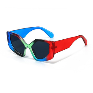 Venta Directa de Fábrica de Gafas de Sol de Moda para Hombre y Mujer, con Diseño Poligonal y Colores de Tendencia para Actividades al Aire Libre - Product Image 6