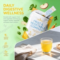 AegleWell Poudre de complexe de fruits et légumes saveur bière, supplément probiotique en poudre pour le bien-être digestif et l'apport en nutriments