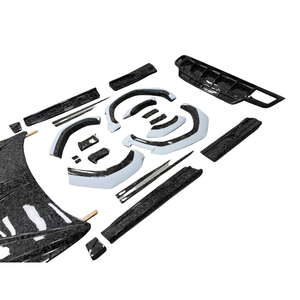 Kit de mise à niveau de pare-chocs pour Huracan/<span class=keywords><strong>Aventador</strong></span>, en fibre de carbone, impression par transfert d'eau, couleur noire, installation par boulons pour automobile - Product Image 4