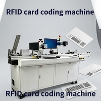 Machine de gravure laser UV pour cartes d'accès RFID avec système d'inspection visuelle intégré, scanner OCR pour trier les produits défectueux
