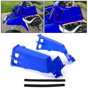 Couvercle latéral de réservoir de gaz <span class=keywords><strong>bleu</strong></span> enveloppe en plastique pour <span class=keywords><strong>Yamaha</strong></span> Banshee 350 YFZ350 1987-2006 - Product Image 2