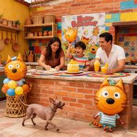 Décor de fête d'anniversaire sur le thème des dessins animés russes, arche de ballons en latex ronds macaron, guirlande pour la décoration de fête d'anniversaire des enfants