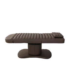 Lit de beauté électrique moderne AY, table de massage à 3 moteurs avec cadre en bois de couleur personnalisable et cuir synthétique pour salon, hôpital - Product Image 5