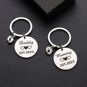 Customizable Metal Daddy Mommy <b>Key</b> <b>Chain</b> Gift Stainless Steel <b>Key</b> <b>Chain</b> Hanging Ornament - Product Image 3