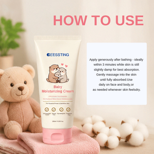 Crème hydratante réparatrice pour bébé, à base d'extraits végétaux naturels, douce et sûre, pour des soins apaisants et une hydratation profonde des peaux gercées des enfants. - Product Image 5