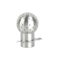 Buse de pulvérisation d'eau de qualité alimentaire boule de pulvérisation sanitaire boule de nettoyage en acier inoxydable 304 316L 1.5 pouces