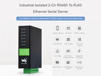 Módulo de Puerto Ethernet RS485 de 2 Canales Aismartlink Waveshare, Puerto Ethernet POE, Aislamiento Eléctrico Industrial, Modbus