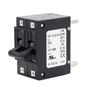 63A Hydraulic Electromagnetic Circuit Breaker Medical Aviation Precision Equipment Protector