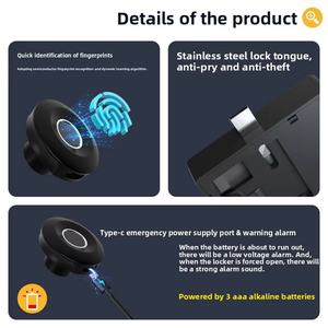 Petite serrure intelligente pour porte en bois, meuble, tiroir, avec contrôle par application Tuya, serrure <span class=keywords><strong>numérique</strong></span> biométrique sans clé, armoire, casier, boîte - Product Image 4
