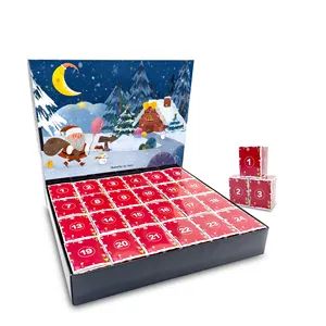 Hot Sale Custom Advent Calendar 2024 Christmas Puzzles 24 Days Countdown Calendar Christmas Puzzle For Kids Adults