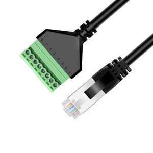 Tout nouveau adaptateur <span class=keywords><strong>de</strong></span> borne à vis RJ45 RJ45 mâle à 8 broches connecteur à souder gratuit prise réseau Ethernet pour câble <span class=keywords><strong>de</strong></span> Test pour - Product Image 1