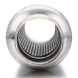 Chất lượng cao <span class=keywords><strong>2</strong></span>.5 "Inlet & Outlet thép không gỉ exhaust muffler cộng hưởng phổ xúc tác chuyển đổi - Product Image 3