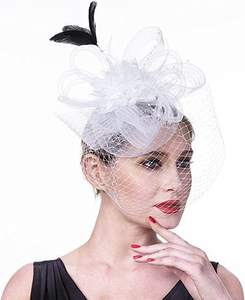 Lady Fedoras Fashion Cloche Sombrerería Sombrero de encaje para boda Ocio Uso diario Gorra femenina Fancinator - Product Image 2