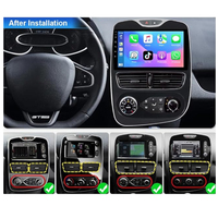 Autoradio Android pour Renault Clio MK4 2012-2018 Écran tactile Stéréo de voiture Lecteur vidéo GPS avec Carplay sans fil BT FM USB