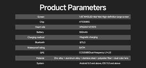 Reloj Inteligente con Llamadas Bluetooth, Pantalla AMOLED de 1.43 Pulgadas, Resistente al Agua 5ATM, Mapas Offline, Altímetro, Brújula, GPS, 2026 - Product Image 5