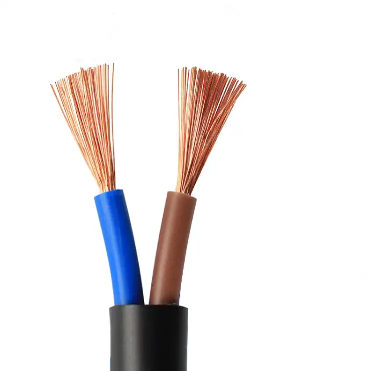 Kabel Daya PVC Tegangan Rendah, Kabel Daya PVC 2 Inti 2x1,5mm2 2x4mm2 2.5 Mm 4mm2 6mm2