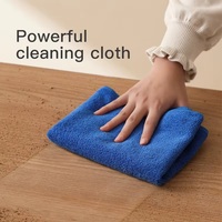Serviette de nettoyage de voiture en microfibre réutilisable sans bordure, légère, sans peluches, de qualité supérieure, séchage rapide