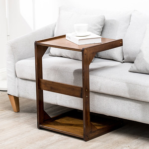 Mesita de noche de madera con ruedas para uso junto a la cama, mesa auxiliar pequeña para el hogar, para adultos - Product Image 4