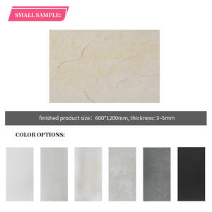 Carrelage mural flexible en texture de roche ardoise jaune, qualité A, ignifuge et imperméable pour murs intérieurs et extérieurs MCM-FSR08 - jaune dégradé - Product Image 4