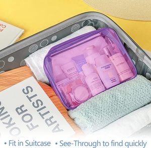 Artículos <span class=keywords><strong>de</strong></span> tocador para bebés personalizados Baño <span class=keywords><strong>de</strong></span> viaje Avión Aviación Aprobado Claro Púrpura Pvc Nueva <span class=keywords><strong>bolsa</strong></span> <span class=keywords><strong>de</strong></span> cosméticos - Product Image 6