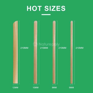 Populares en Europa y América, Pajitas Biodegradables de Caña de Azúcar de 6mm, 8mm y 12mm, Sin PLA, Compostables - Product Image 4