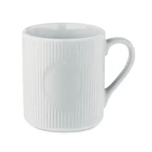 Tazza in ceramica a coste RIBMUG, merchandising personalizzato - Product Image 3