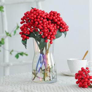 Bouquet de fruits artificiels, petits bouquets de 29 cm, haute qualité, décoration d'intérieur, accessoires de Noël et de mariage - Product Image 2