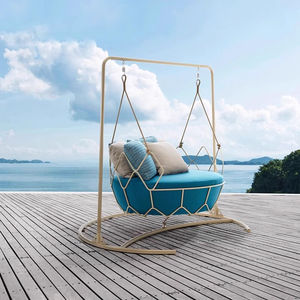 Fauteuil <span class=keywords><strong>suspendu</strong></span> en métal, design simple et moderne, pour extérieur et intérieur, type <span class=keywords><strong>nid</strong></span> d'oiseau ou berceau, idéal pour cour, chambre, salon, villa, ou comme canapé. - Product Image 2