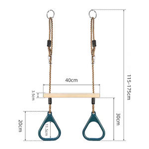 Jiayi parco giochi all'aperto bordo di plastica <span class=keywords><strong>altalena</strong></span> per bambini con corda - Product Image 5