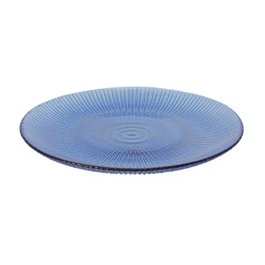 PLATO PLANO DE VIDRIO AZUL MARINO DIAM. 28CM - Product Image 1