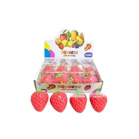 Jouet anti-stress en TPR en forme de fraise artificielle, à rebond lent, sensation populaire en ligne, idéal pour la vente de rue, petit format