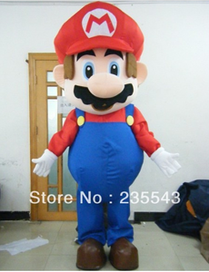 Costumes de mascotte de dessin animé <span class=keywords><strong>Mario</strong></span> Happy Walking pour enfants et adultes - Product Image 2