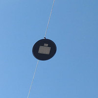 Lampadaire circulaire extérieur suspendu sans poteau 70W pour caténaires
