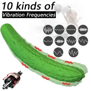 Vegeie Realistic Cucumber Vibrator with 10 Speed Modes juguetes eroticos para mujeres masajeador de clitoris