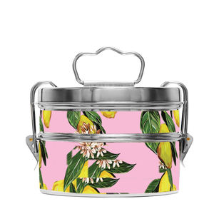 Boîte à bento ronde personnalisée en acier inoxy, contenant alimentaire étanche pour repas - Product Image 2