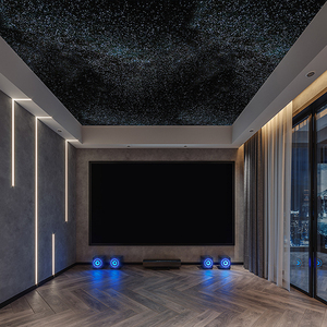 Plafonnier d'intérieur créatif intelligent LED ciel étoilé en fibre optique pour décoration de cinéma corps en plastique - Product Image 5