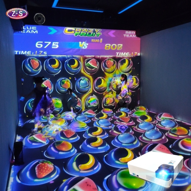 Multi-projector Blending System Immersive Jumping Sphere Competitive Games Projection Playground Games