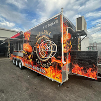 Remorque Alimentaire de Haute Qualité pour Exportation, Camion Restaurant Mobile Carré, Prix Usine, Entièrement Équipé