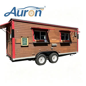 รถขายอาหารเคลื่อนที่ Auron Retro รุ่นโมเดิร์น ผลิตจากสแตนเลส แผ่นเหล็กชุบสังกะสี อะลูมิเนียม ไฟเบอร์กลาส รถพ่วงขายอาหาร ขายส่งรถขายอาหารใหม่ - Product Image 1